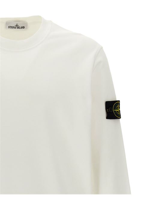 crew nek sweatshirt man ivory STONE ISLAND | K2S15 6100060 S0051V0093